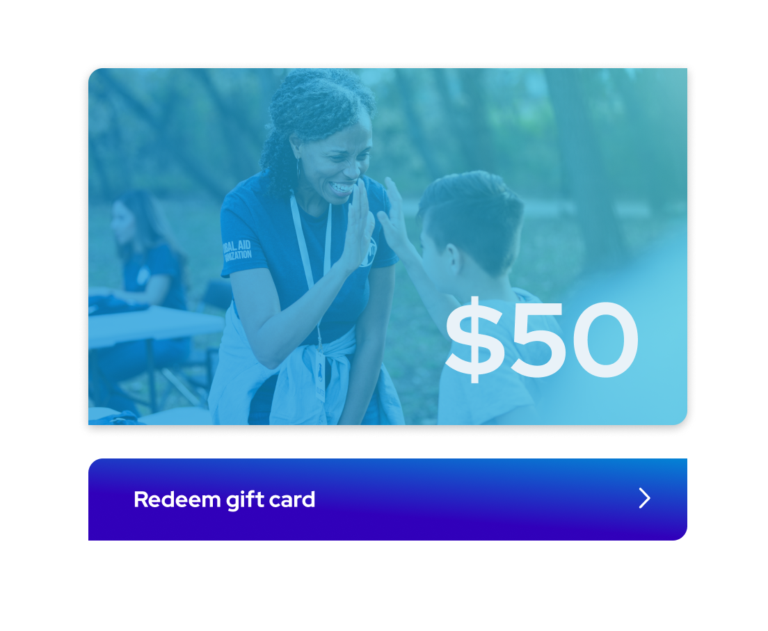 CI Portal — Redeem gift card